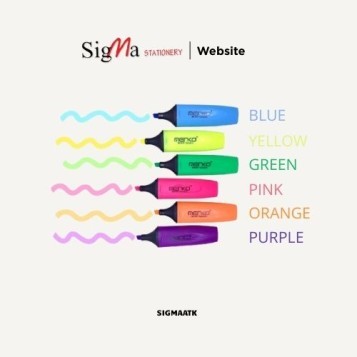 Stabillo / Highlighter MENKO Neon Blue / Biru MH-618